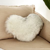 Cute Heart Shape Plush Pillow Cases sku image 5