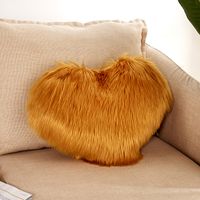Cute Heart Shape Plush Pillow Cases sku image 9