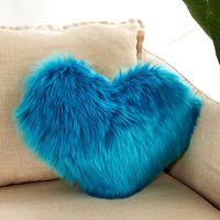 Cute Heart Shape Plush Pillow Cases sku image 13