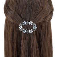 Simple Style Classic Style Flower Alloy Inlay Rhinestones Hair Clip main image 2