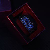 Retro Streetwear Solid Color Electronic Men's Watches sku image 3