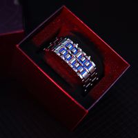 Retro Streetwear Solid Color Electronic Men's Watches sku image 4
