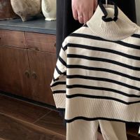Casual Stripe Cotton Polyester Boys Clothing Sets main image 5