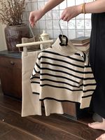 Casual Stripe Cotton Polyester Boys Clothing Sets sku image 6