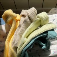 Women's Simple Style Solid Color Wool Polyacrylonitrile Fiber Crew Socks A Pair main image 5