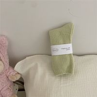 Women's Simple Style Solid Color Wool Polyacrylonitrile Fiber Crew Socks A Pair sku image 13