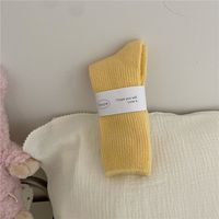 Women's Simple Style Solid Color Wool Polyacrylonitrile Fiber Crew Socks A Pair sku image 14