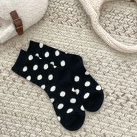 Women's Casual Simple Style Polka Dots Wool Jacquard Crew Socks A Pair sku image 1