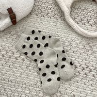 Women's Casual Simple Style Polka Dots Wool Jacquard Crew Socks A Pair sku image 2
