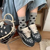 Women's Casual Simple Style Polka Dots Wool Jacquard Crew Socks A Pair main image 2