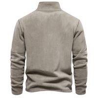 Men's Hoodies Long Sleeve Zipper Casual Simple Style Solid Color main image 5