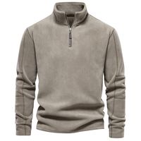 Men's Hoodies Long Sleeve Zipper Casual Simple Style Solid Color main image 1