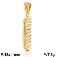 Stainless Steel 18K Gold Plated Hip-Hop Plating Geometric sku image 7