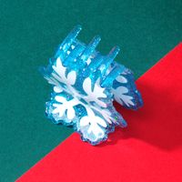 Cute Simple Style Snowflake Plastic Hair Claws main image 3