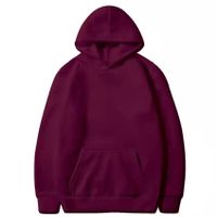 Unisex Hoodies Long Sleeve Pocket Simple Style Solid Color main image 4