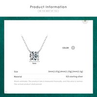 Fashion Geometric Sterling Silver Plating Zircon Pendant Necklace main image 5