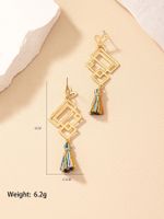 1 Pair Chinoiserie Classical Knot Plating Alloy Gold Plated Drop Earrings main image 10