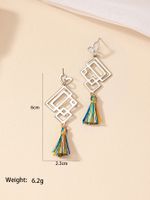 1 Pair Chinoiserie Classical Knot Plating Alloy Gold Plated Drop Earrings main image 11