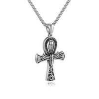 Casual Classic Style Cross Pistol Solid Color Alloy Plating Men's Pendant Necklace sku image 5