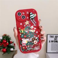 Cute Retro Santa Claus Elk Tpu   Phone Cases main image 5