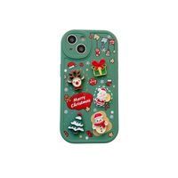 Cute Retro Santa Claus Elk Tpu   Phone Cases main image 3