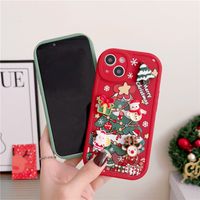 Cute Retro Santa Claus Elk Tpu   Phone Cases main image 2