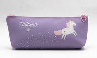 Unicorn Pu Leather School Cartoon Style Pencil Case sku image 4