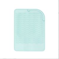 Lady Solid Color Silica Gel Hair Curler Heat Proof Mat 1 Piece main image 2