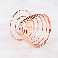 Simple Style Solid Color Metal Powder Puff Holder 1 Piece main image 3