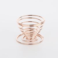 Simple Style Solid Color Metal Powder Puff Holder 1 Piece main image 4