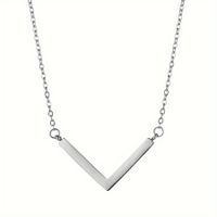 Wholesale Simple Style Korean Style Letter Stainless Steel Plating 18k Gold Plated Necklace sku image 1