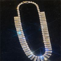 Elegante Estilo Vintage Geométrico Aleación Enchapado Embutido Diamantes De Imitación Plateado Mujeres Collar main image 7