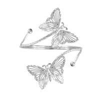 Mode Neues Schmuckarmband Übertrieben Metall Blume Armring Diamant Offenes Armarmband sku image 4
