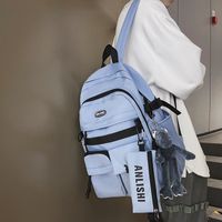 One Size Letter Casual Daily School Backpack main image 5