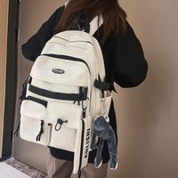 One Size Letter Casual Daily School Backpack main image 7