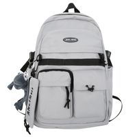 One Size Letter Casual Daily School Backpack sku image 1