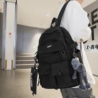 One Size Letter Casual Daily School Backpack sku image 4