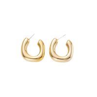 1 Pair Simple Style Geometric Solid Color Plating Arylic Gold Plated Silver Plated Ear Studs main image 3