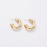 1 Pair Simple Style Geometric Solid Color Plating Arylic Gold Plated Silver Plated Ear Studs sku image 3