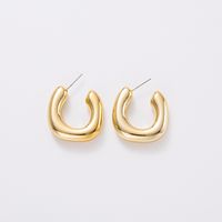 1 Pair Simple Style Geometric Solid Color Plating Arylic Gold Plated Silver Plated Ear Studs sku image 7