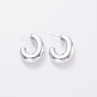 1 Pair Simple Style Geometric Solid Color Plating Arylic Gold Plated Silver Plated Ear Studs sku image 6