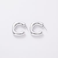 1 Pair Simple Style Geometric Solid Color Plating Arylic Gold Plated Silver Plated Ear Studs sku image 8