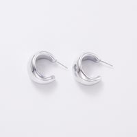 1 Pair Simple Style Geometric Solid Color Plating Arylic Gold Plated Silver Plated Ear Studs sku image 10