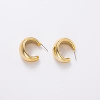 1 Pair Simple Style Geometric Solid Color Plating Arylic Gold Plated Silver Plated Ear Studs sku image 9