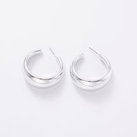 1 Pair Simple Style Geometric Solid Color Plating Arylic Gold Plated Silver Plated Ear Studs sku image 12