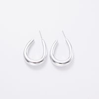 1 Pair Simple Style Star Water Droplets Heart Shape Plating Arylic Ear Studs sku image 1