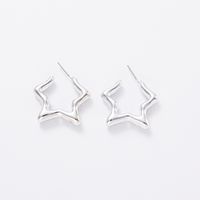 1 Pair Simple Style Star Water Droplets Heart Shape Plating Arylic Ear Studs sku image 3