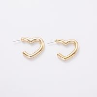 1 Pair Simple Style Star Water Droplets Heart Shape Plating Arylic Ear Studs sku image 10