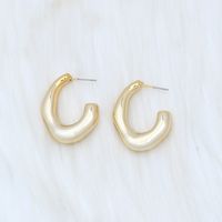 1 Pair Simple Style Star Water Droplets Heart Shape Plating Arylic Ear Studs sku image 11