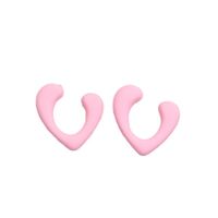 Wholesale Jewelry Cute Sweet Heart Shape Arylic Spray Paint Ear Studs main image 2